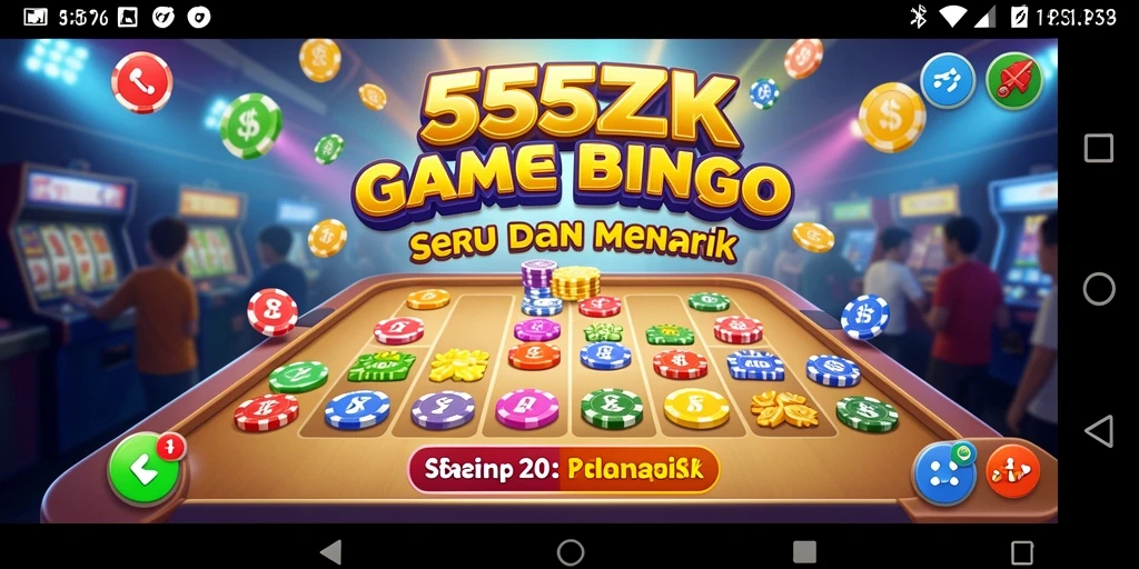 Tampilan gameplay Bingo yang seru di 555ZK.