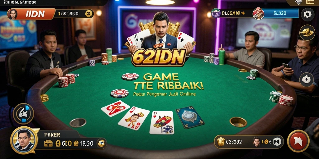 Screenshot gameplay 62IDN menampilkan pengalaman poker yang mendebarkan.