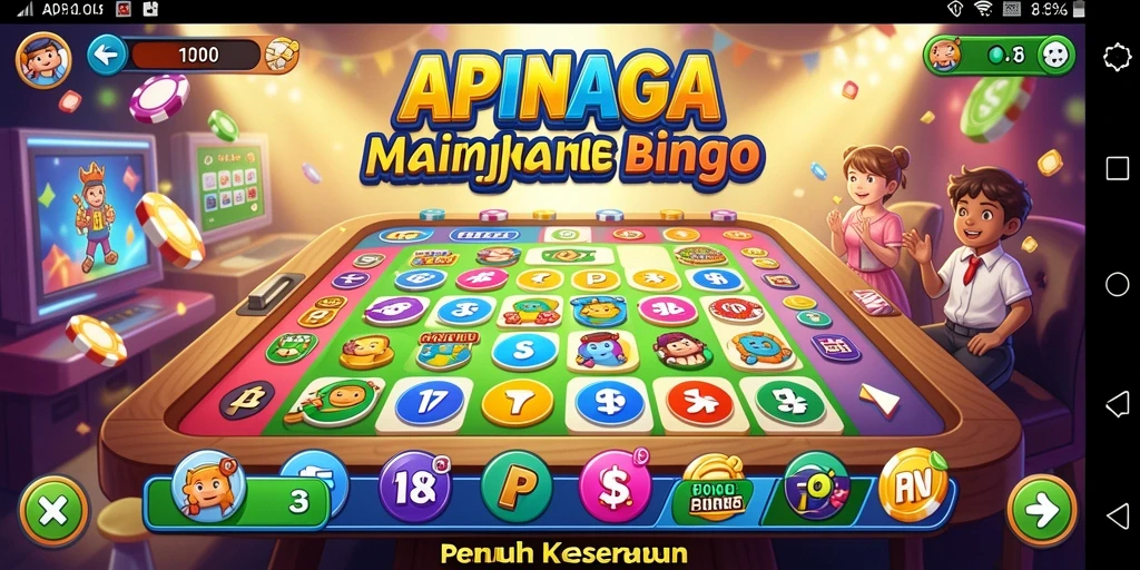 Tampilan gameplay Bingo yang mendebarkan dan penuh warna.