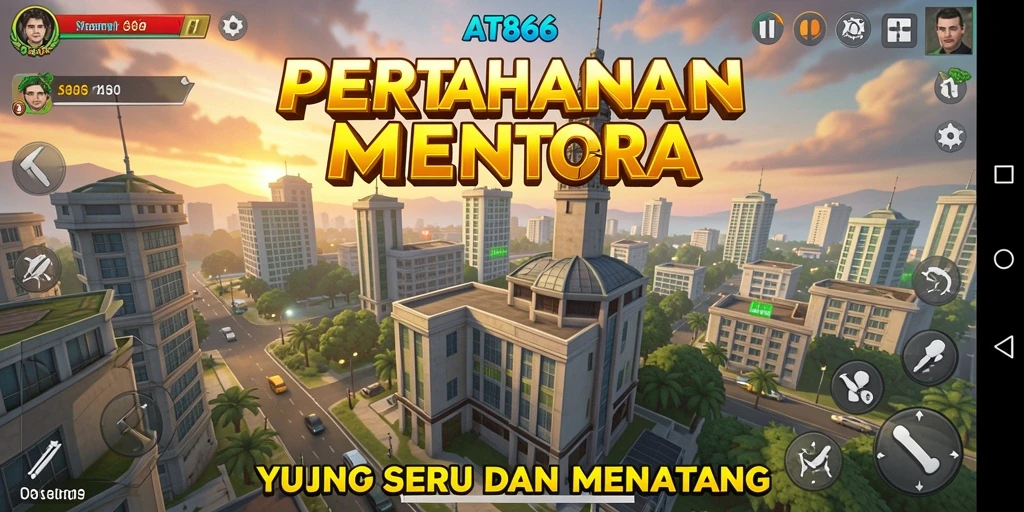Tampilan gameplay Tower Defense yang penuh aksi.