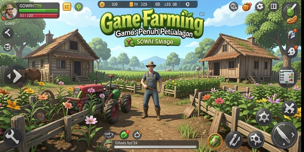 Gameplay seru GOWIN789 di dunia Farming.