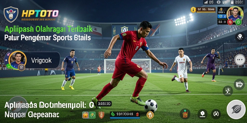 Tampilan utama HPTOTO dengan berbagai fitur olahraga menarik.