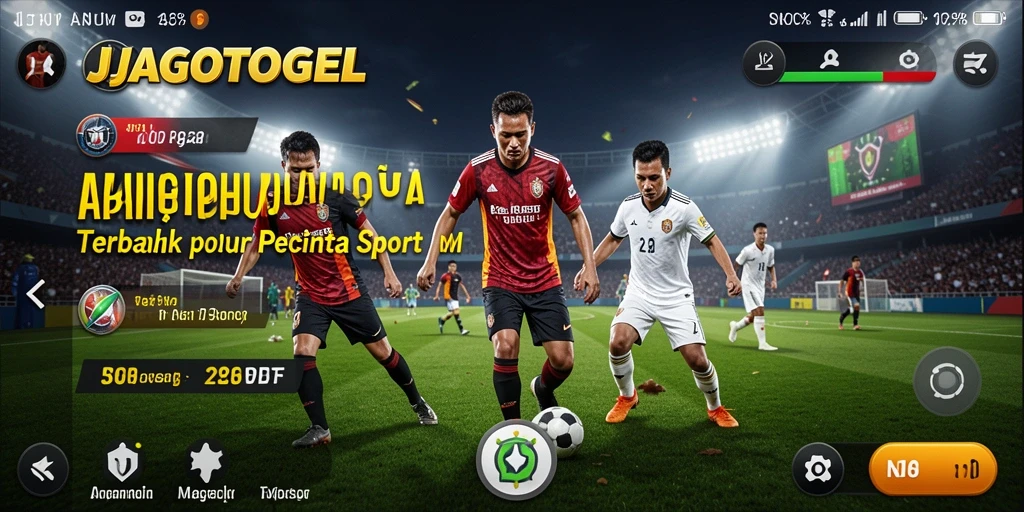 Tampilan gameplay seru JAGOTOGEL yang penuh aksi olahraga.
