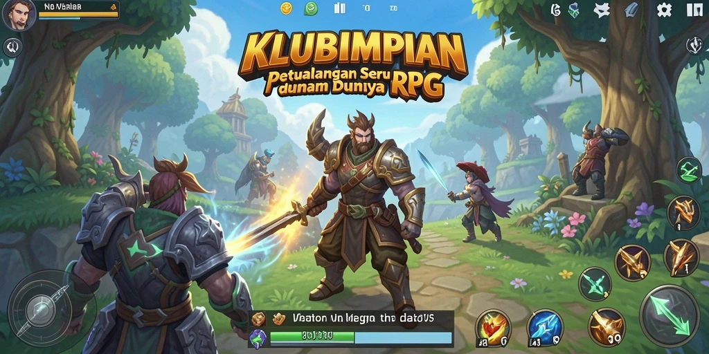 Tampilan gameplay RPG yang menegangkan dan imersif.