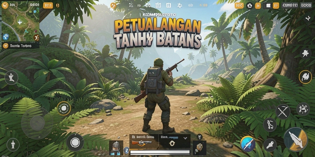 Screenshot gameplay KOMPASTOTO yang menampilkan petualangan seru di dunia terbuka.
