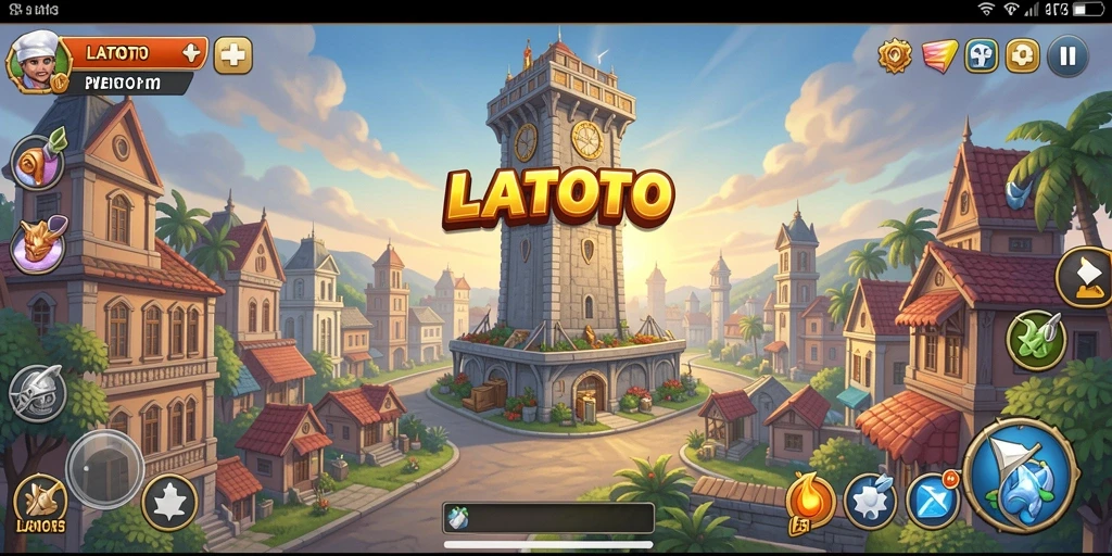 Tangkapan layar LATOTO menunjukkan aksi seru dalam pertahanan menara.