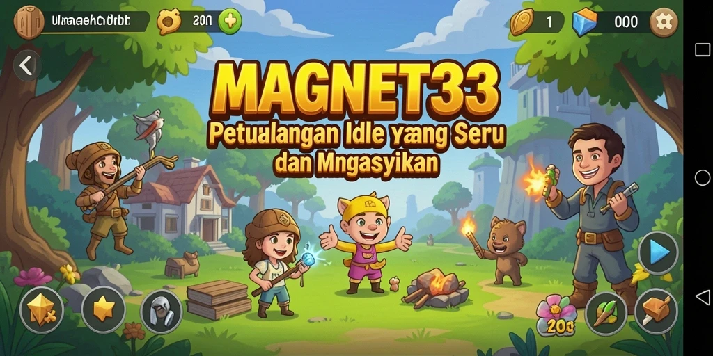 Gameplay seru MAGNET33 dengan karakter unik dan strategi Idle.