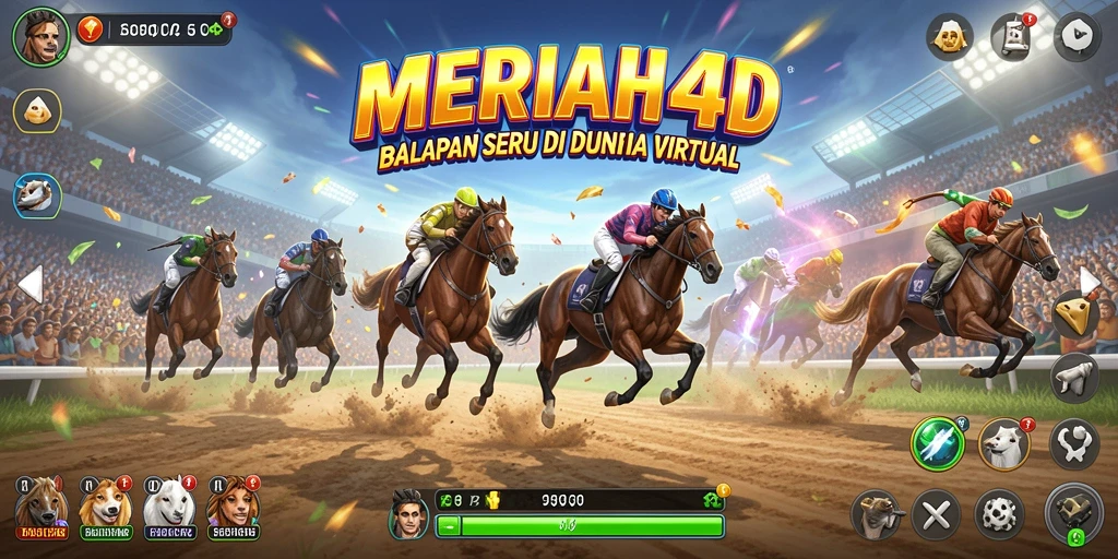 Screenshot MERIAH4D menunjukkan aksi balapan yang mendebarkan.