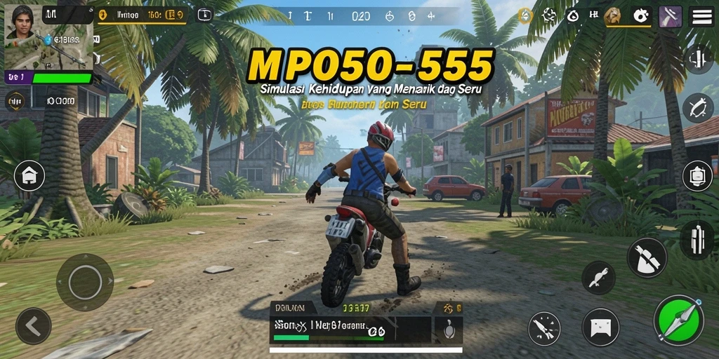 Gameplay menarik dan interaktif dari MPO555 yang menunjukkan kehidupan simulasinya.