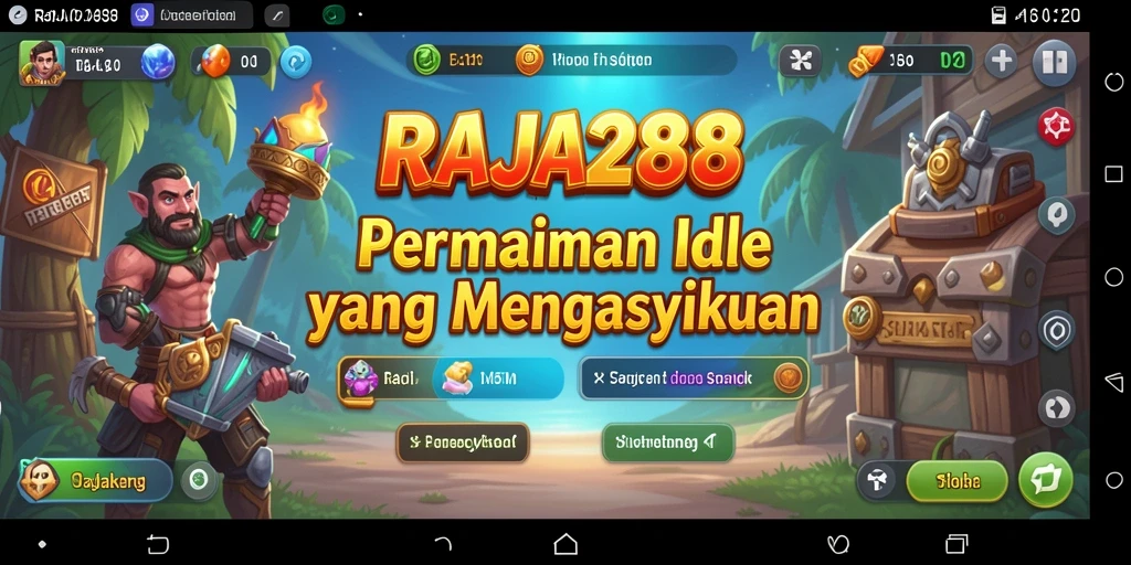 Tangkapan layar menunjukkan gameplay santai RAJA288 yang menarik.