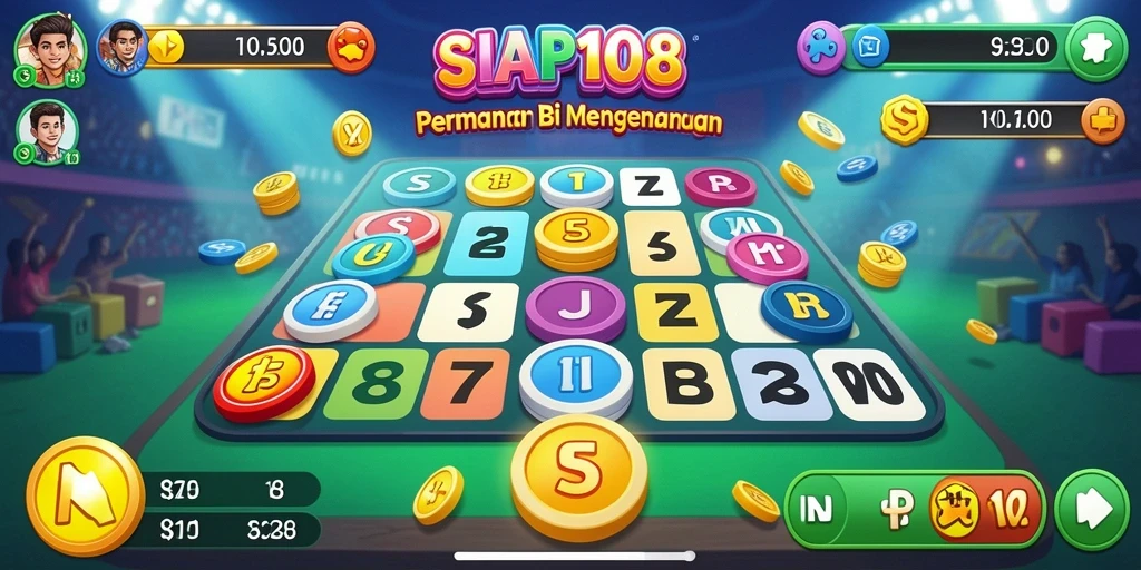 Screenshot SIAP108 menampilkan gameplay Bingo yang mengasyikkan dan interaktif.