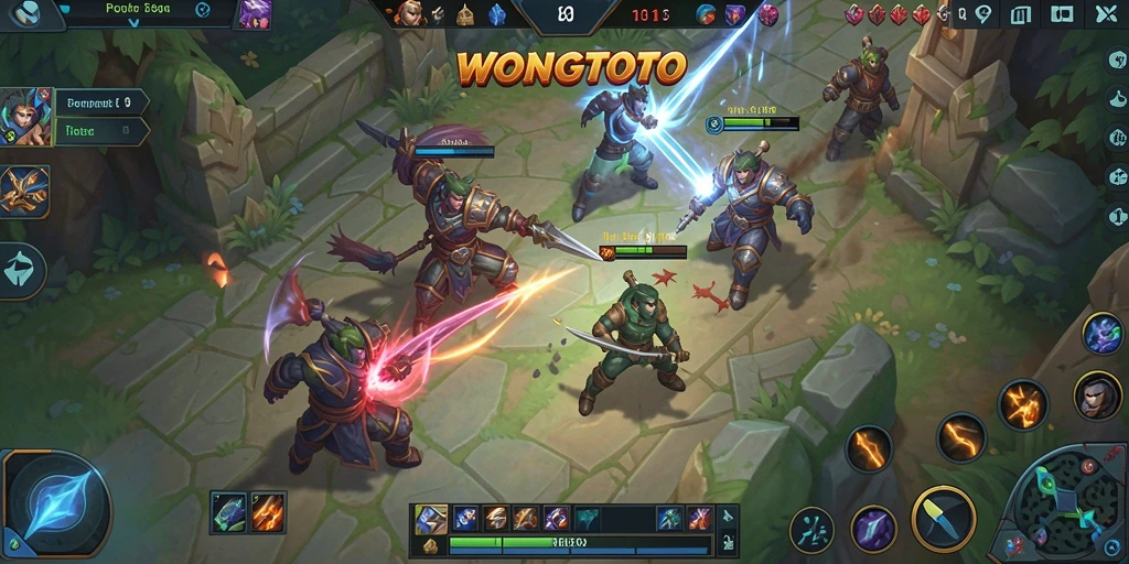 Tangkap aksi seru gameplay MOBA WONGTOTO yang mendebarkan.